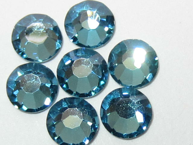 72 pcs. 20ss AQUA BNOHEMICA MYSTIQUE (maxima) FLATBACK PRECIOSA Rhinestones